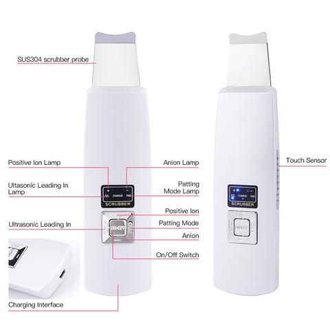 Ultrasonic Skin Scrubber – Deep Facial Cleansing & Blackhead Removal