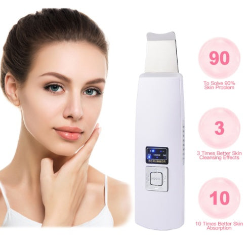 Ultrasonic Skin Scrubber – Deep Facial Cleansing & Blackhead Removal